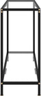 vidaXL - Wandtafel - 100x35x75 - cm - gehard - glas - transparant