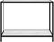 vidaXL - Wandtafel - 100x35x75 - cm - gehard - glas - wit