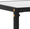 vidaXL - Wandtafel - 100x35x75 - cm - gehard - glas - wit