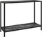 vidaXL - Wandtafel - 100x35x75 - cm - gehard - glas - zwart