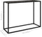 vidaXL - Wandtafel - 100x35x75 - cm - gehard - glas - zwart