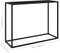 vidaXL - Wandtafel - 100x35x75 - cm - gehard - glas - zwart