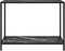vidaXL - Wandtafel - 100x35x75 - cm - gehard - glas - zwart