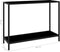 vidaXL - Wandtafel - 100x35x75 - cm - gehard - glas - zwart