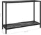 vidaXL - Wandtafel - 100x35x75 - cm - gehard - glas - zwart