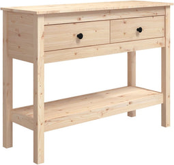 vidaXL - Wandtafel - 100x35x75 - cm - massief - grenenhout