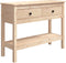 vidaXL - Wandtafel - 100x35x75 - cm - massief - grenenhout