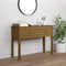 vidaXL - Wandtafel - 100x35x75 - cm - massief - grenenhout - honingbruin
