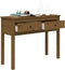 vidaXL - Wandtafel - 100x35x75 - cm - massief - grenenhout - honingbruin
