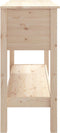 vidaXL - Wandtafel - 100x35x75 - cm - massief - grenenhout