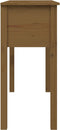 vidaXL - Wandtafel - 100x35x75 - cm - massief - grenenhout - honingbruin