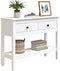 vidaXL - Wandtafel - 100x35x75 - cm - massief - grenenhout - wit