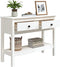 vidaXL - Wandtafel - 100x35x75 - cm - massief - grenenhout - wit