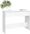 vidaXL - Wandtafel - 100x35x76,5 - bewerkt - hout - wit