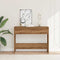 vidaXL - Wandtafel - 100x35x76,5 - cm - bewerkt - hout - artisanaal - eikenkleurig