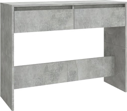 vidaXL - Wandtafel - 100x35x76,5 - cm - bewerkt - hout - betongrijs