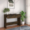 vidaXL - Wandtafel - 100x35x76,5 - cm - bewerkt - hout - gerookt - eikenkleurig