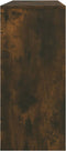 vidaXL - Wandtafel - 100x35x76,5 - cm - bewerkt - hout - gerookt - eikenkleurig