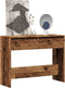 vidaXL - Wandtafel - 100x35x76,5 - cm - bewerkt - hout - oud - houtkleurig