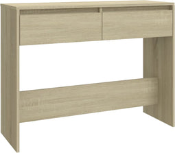 vidaXL - Wandtafel - 100x35x76,5 - cm - bewerkt - hout - sonoma - eikenkleurig