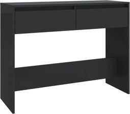 vidaXL - Wandtafel - 100x35x76,5 - cm - bewerkt - hout - zwart