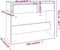 vidaXL - Wandtafel - 100x35x76,5 - spaanplaat - bruin - eikenkleur