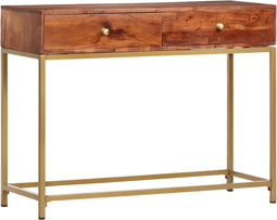 vidaXL - Wandtafel - 100x35x76 - cm - massief - acaciahout