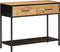 vidaXL - Wandtafel - 100x35x76 - cm - massief - mangohout - en - ijzer
