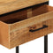 vidaXL - Wandtafel - 100x35x76 - cm - massief - mangohout - en - ijzer