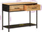 vidaXL - Wandtafel - 100x35x76 - cm - massief - mangohout - en - ijzer