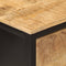 vidaXL - Wandtafel - 100x35x76 - cm - massief - mangohout - en - ijzer