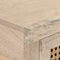 vidaXL - Wandtafel - 100x35x76 - cm - massief - mangohout - en - natuurlijk - riet