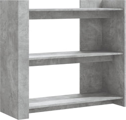 vidaXL - Wandtafel - 100x35x90 - cm - bewerkt - hout - betongrijs
