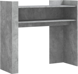 vidaXL - Wandtafel - 100x35x90 - cm - bewerkt - hout - betongrijs