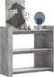 vidaXL - Wandtafel - 100x35x90 - cm - bewerkt - hout - betongrijs
