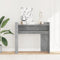 vidaXL - Wandtafel - 100x35x90 - cm - bewerkt - hout - betongrijs