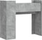 vidaXL - Wandtafel - 100x35x90 - cm - bewerkt - hout - betongrijs