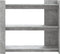 vidaXL - Wandtafel - 100x35x90 - cm - bewerkt - hout - betongrijs