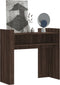 vidaXL - Wandtafel - 100x35x90 - cm - bewerkt - hout - bruin - eikenkleurig