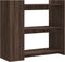 vidaXL - Wandtafel - 100x35x90 - cm - bewerkt - hout - bruin - eikenkleurig