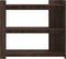 vidaXL - Wandtafel - 100x35x90 - cm - bewerkt - hout - bruin - eikenkleurig