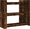 vidaXL - Wandtafel - 100x35x90 - cm - bewerkt - hout - gerookt - eikenkleurig