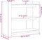 vidaXL - Wandtafel - 100x35x90 - cm - bewerkt - hout - gerookt - eikenkleurig