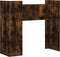 vidaXL - Wandtafel - 100x35x90 - cm - bewerkt - hout - gerookt - eikenkleurig