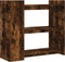 vidaXL - Wandtafel - 100x35x90 - cm - bewerkt - hout - gerookt - eikenkleurig