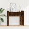 vidaXL - Wandtafel - 100x35x90 - cm - bewerkt - hout - gerookt - eikenkleurig