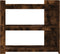 vidaXL - Wandtafel - 100x35x90 - cm - bewerkt - hout - gerookt - eikenkleurig
