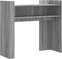 vidaXL - Wandtafel - 100x35x90 - cm - bewerkt - hout - grijs - sonoma - eikenkleurig