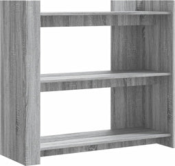 vidaXL - Wandtafel - 100x35x90 - cm - bewerkt - hout - grijs - sonoma - eikenkleurig