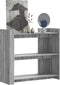vidaXL - Wandtafel - 100x35x90 - cm - bewerkt - hout - grijs - sonoma - eikenkleurig